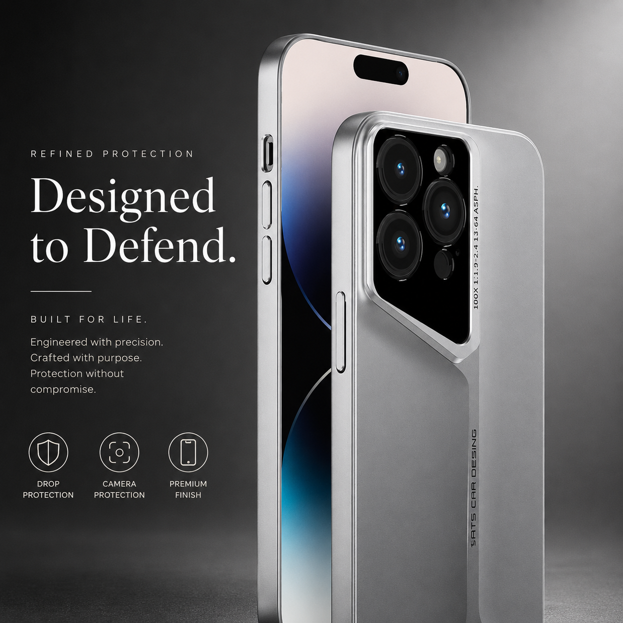 Premium iPhone Case Ultra Slim Matte Hard PC Protective Cover Camera Lens Protection Shockproof Anti Fingerprint Anti Scratch Non Slip Design