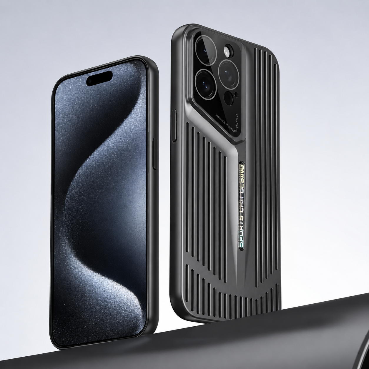 Premium iPhone Case Ultra Thin Blade Style Heat Dissipation Shockproof PC Transparent Protective Cover Slim Full Coverage Skin Fit Design