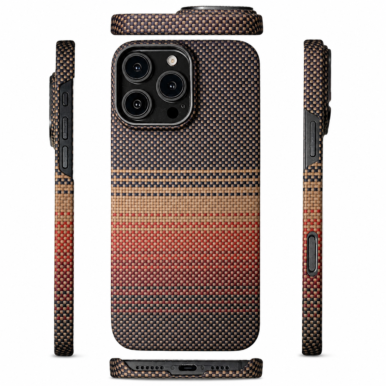 Premium iPhone Case Ultra Thin Carbon Fiber Aramid Cover Lightweight Shockproof Full Coverage Anti Fingerprint Anti Scratch Slim Protective Design