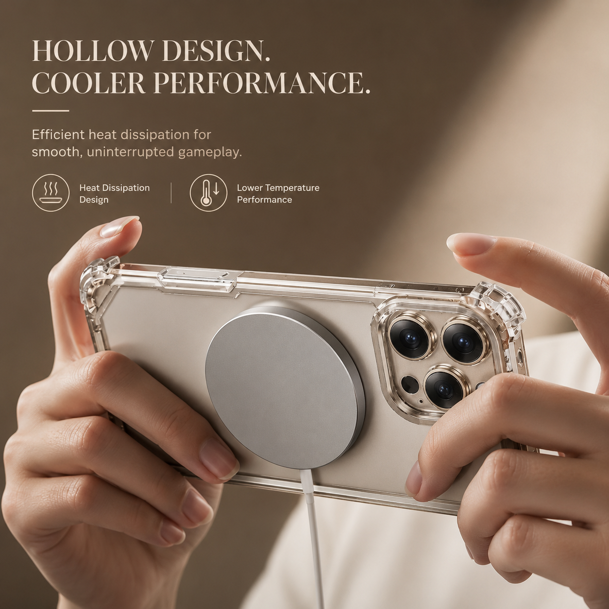 Premium iPhone Case Ultra Thin Metal Frame Bumper Shockproof Wireless Charging Compatible Slim Lightweight Camera Protection Half Wrapped Design