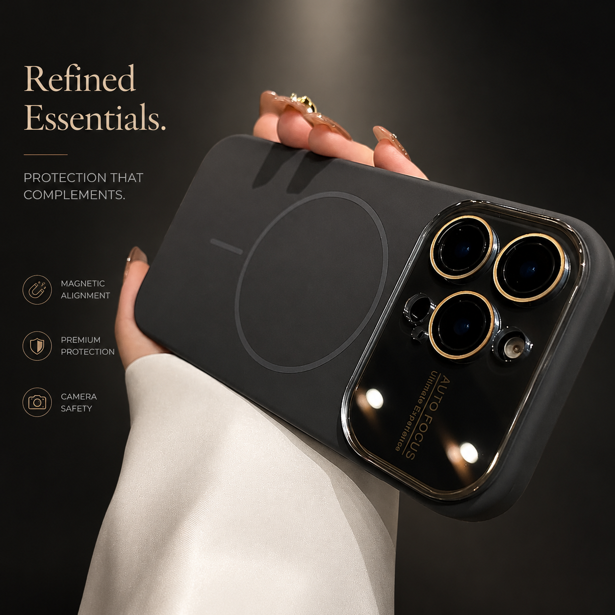 Premium iPhone Case Liquid Silicone MagSafe Cover Acrylic Camera Lens Protection Shockproof Soft Touch Anti Dust Slim Full Coverage Protective Design