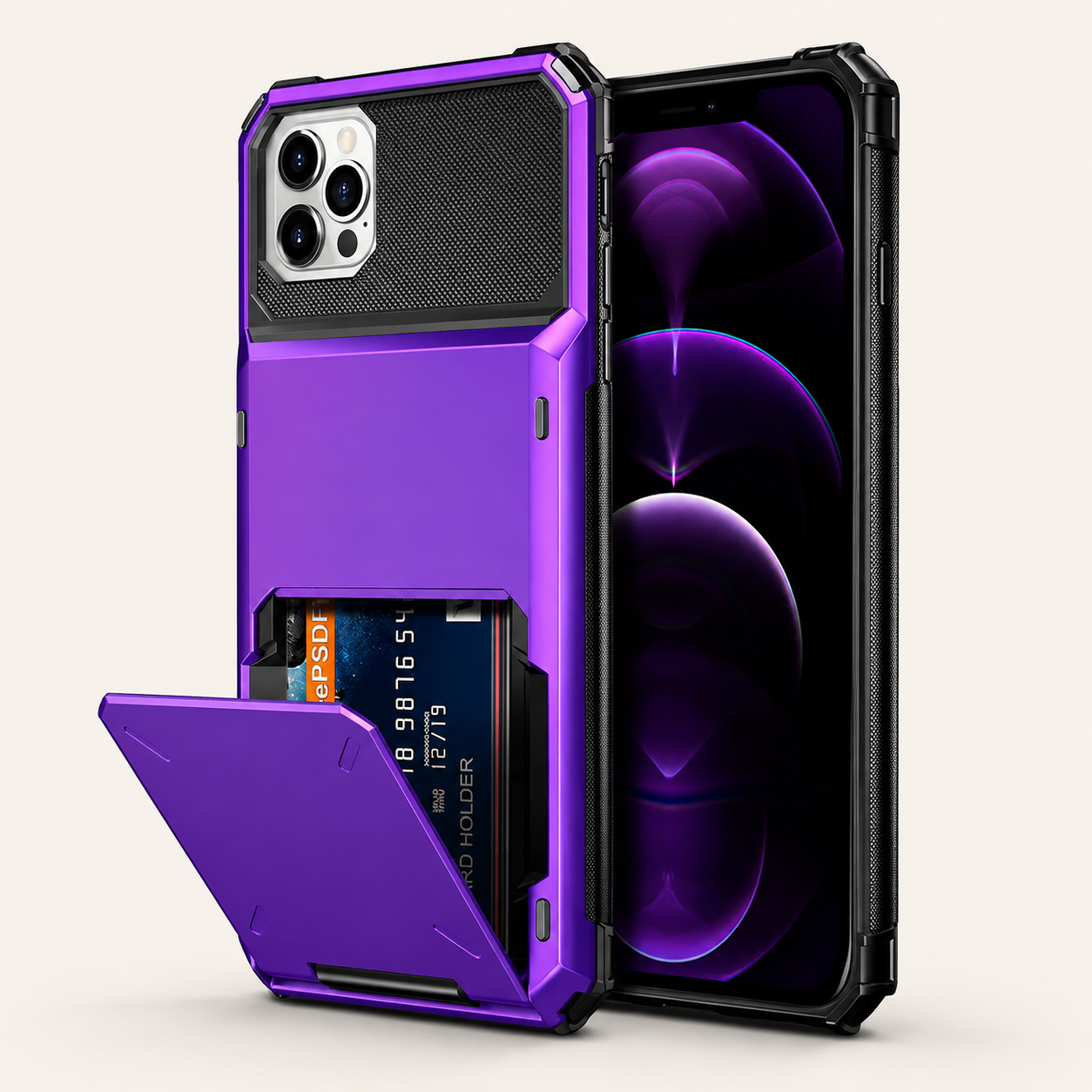 Premium iPhone Case Wallet MagSafe Compatible Magnetic Card Holder Shockproof Protective Cover Camera Lens Protection Slim Full Coverage