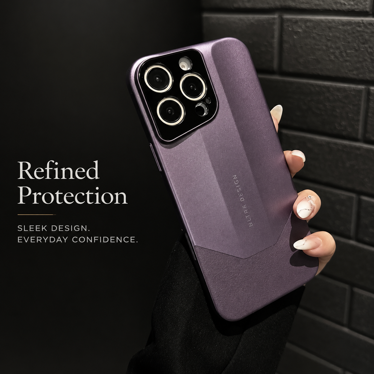 Premium iPhone Case MagSafe Compatible Luxury Leather Protective Cover PC Hybrid Shockproof Anti Scratch Non Slip Slim Camera Lens Protection Full Coverage