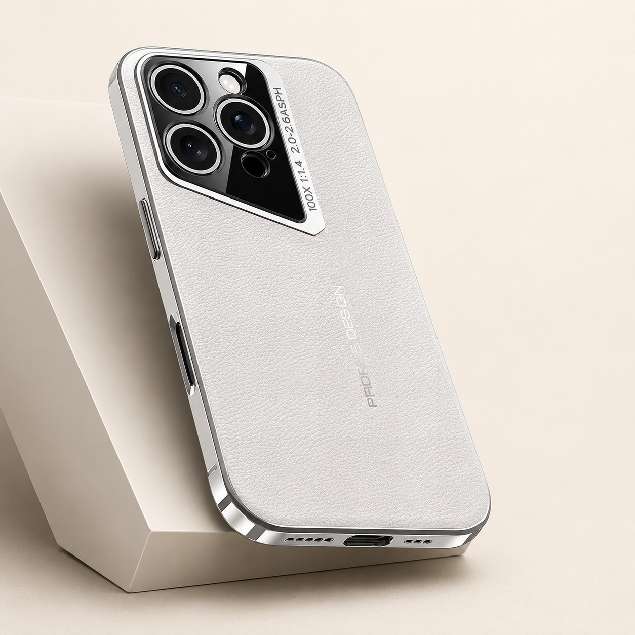 Premium iPhone Case Genuine Leather Shockproof Protective Cover Electroplated Hard Back Camera Lens Protection Anti Slip Grip Slim Full Coverage