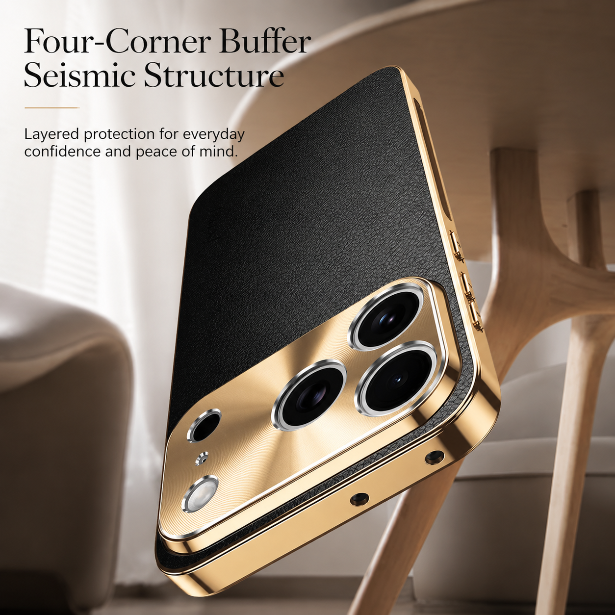 Premium iPhone Case MagSafe Compatible Magnetic Leather Cover Electroplated Frame Shockproof Protective Camera Lens Protection Full Coverage Slim Design