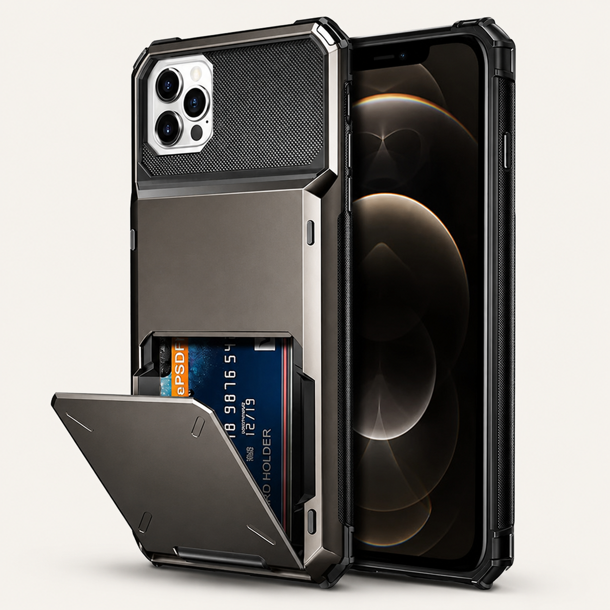 Premium iPhone Case Wallet MagSafe Compatible Magnetic Card Holder Shockproof Protective Cover Camera Lens Protection Slim Full Coverage