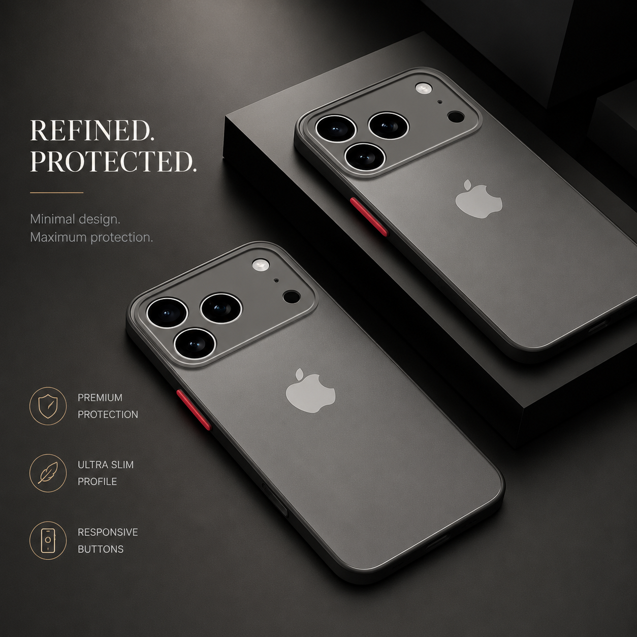 Premium iPhone Case MagSafe Compatible Translucent Armor Protective Cover Shockproof Bumper Camera Lens Protection Matte Anti Scratch Slim Full Coverage