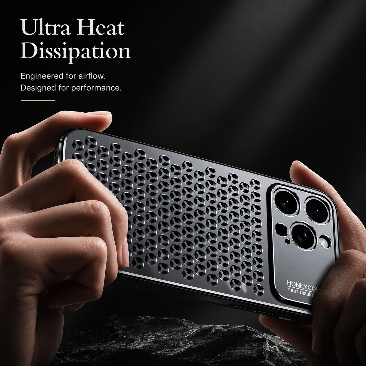 Premium iPhone Case Aluminum Alloy Protective Cover Breathable Metal Frame Shockproof Anti Fingerprint Scratch Resistant Slim Lightweight Design
