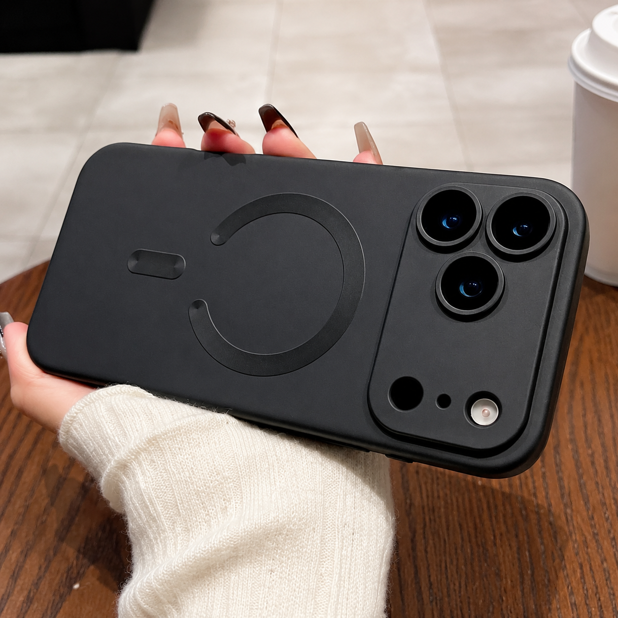 Premium iPhone Case MagSafe Compatible Magnetic Metallic Finish Shockproof Protective Cover Wireless Charging Camera Lens Protection Slim Soft Full Coverage