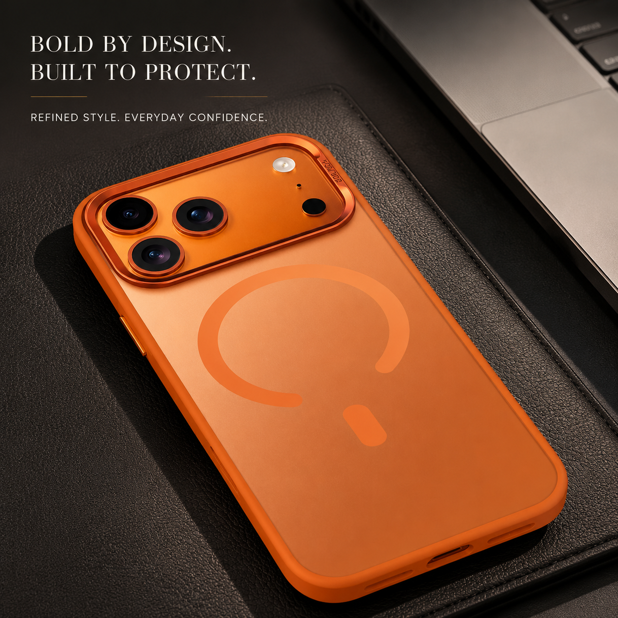 Premium iPhone Case MagSafe Compatible Matte Translucent Cover Alloy Camera Frame PC TPU Hybrid Shockproof Protective Cover Anti Scratch Slim