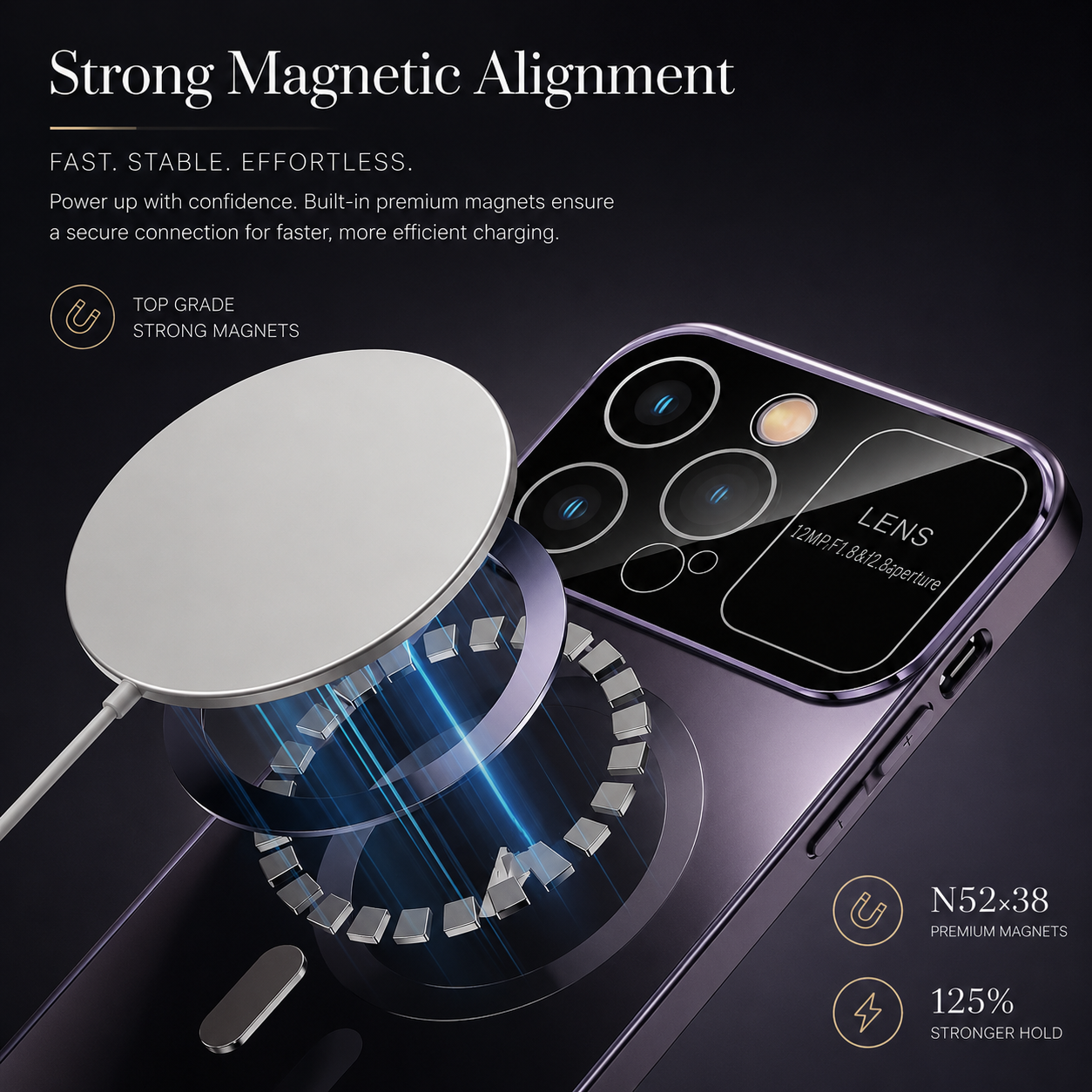 Premium iPhone Case MagSafe Compatible Magnetic Privacy Screen Protective Cover Anti Spy Frosted Glass Back Shockproof Camera Protection Ultra Thin Full Coverage