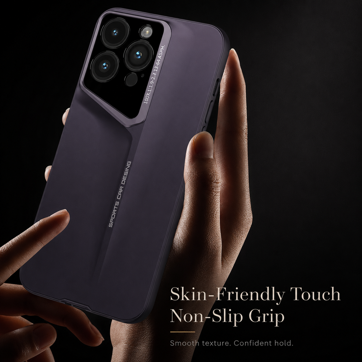 Premium iPhone Case Ultra Slim Magnetic Hard PC Cover Matte Blade Texture Frosted Lens Protection Shockproof Non Slip Full Coverage Design