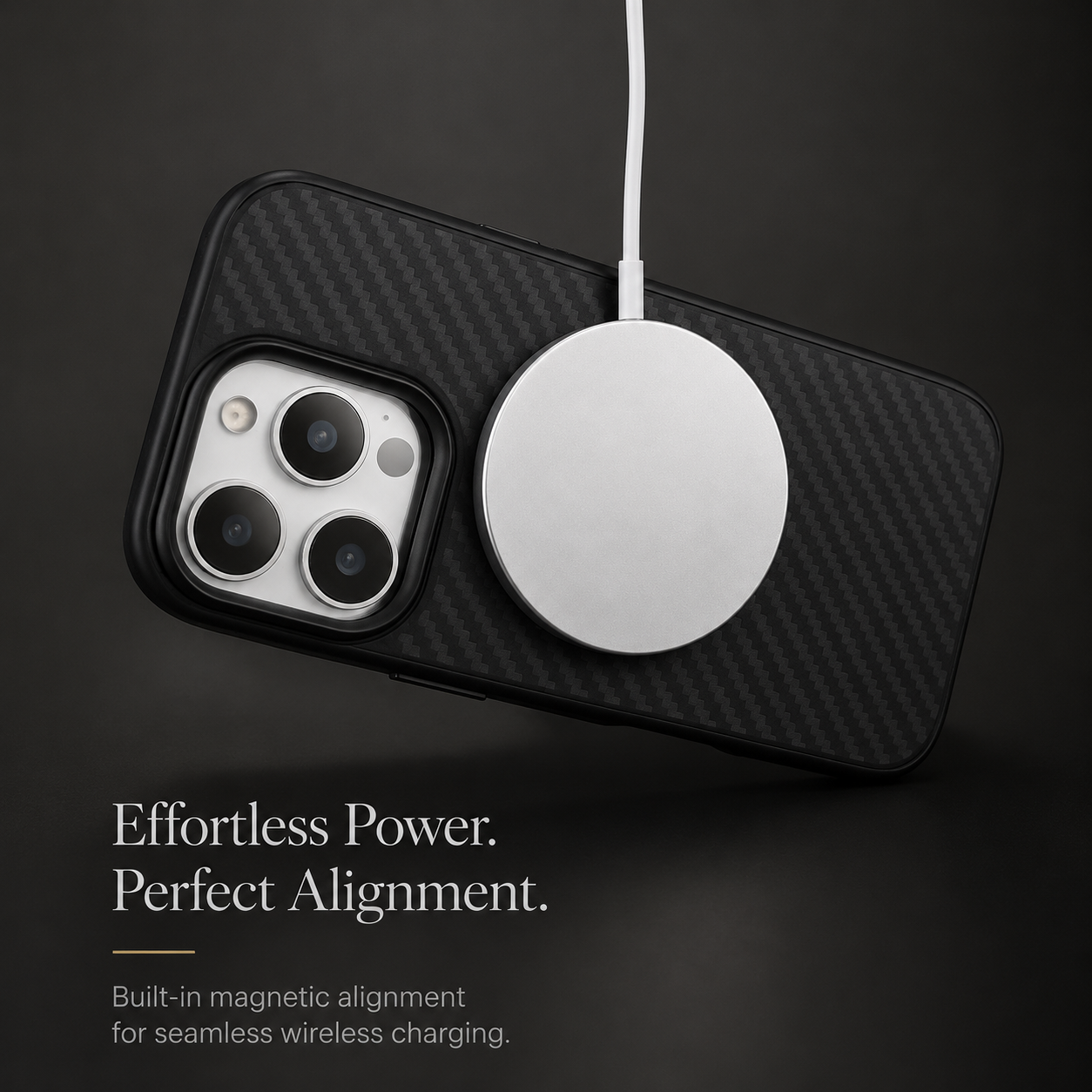 Premium iPhone Case MagSafe Compatible Carbon Fiber Cover TPU Shockproof Ultra Lightweight Anti Scratch Camera Protection Slim Protective Design