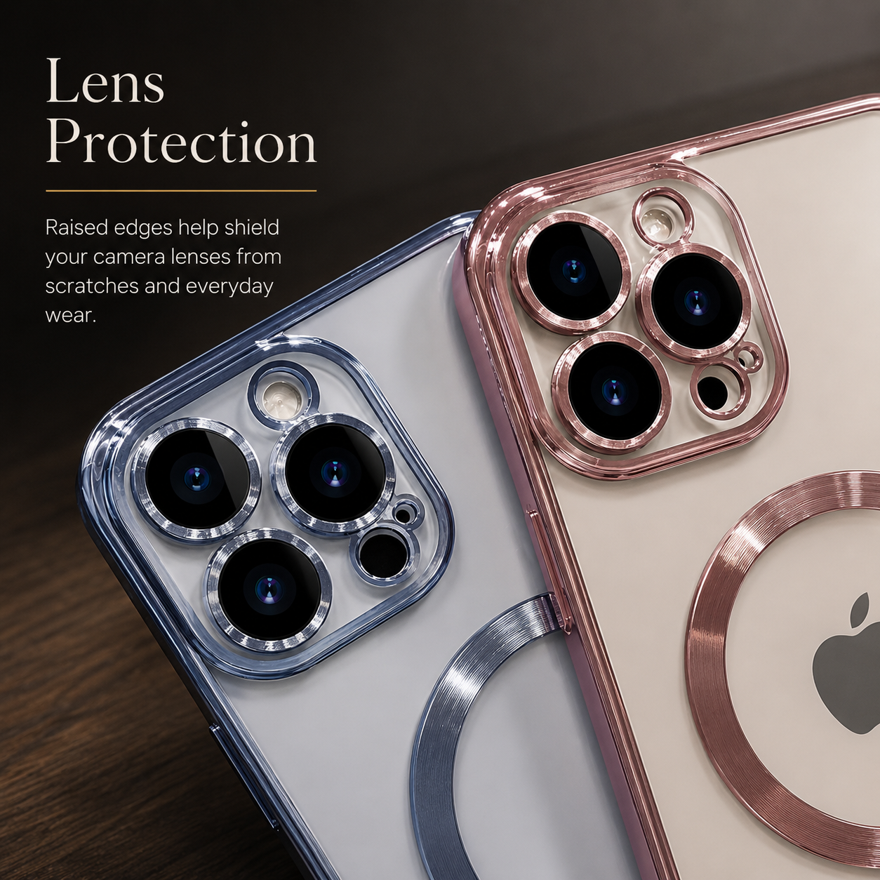 Premium iPhone Case MagSafe Compatible Magnetic Protective Cover Shockproof Camera Lens Protection Slim TPU Plating Frame Anti Scratch Full Coverage