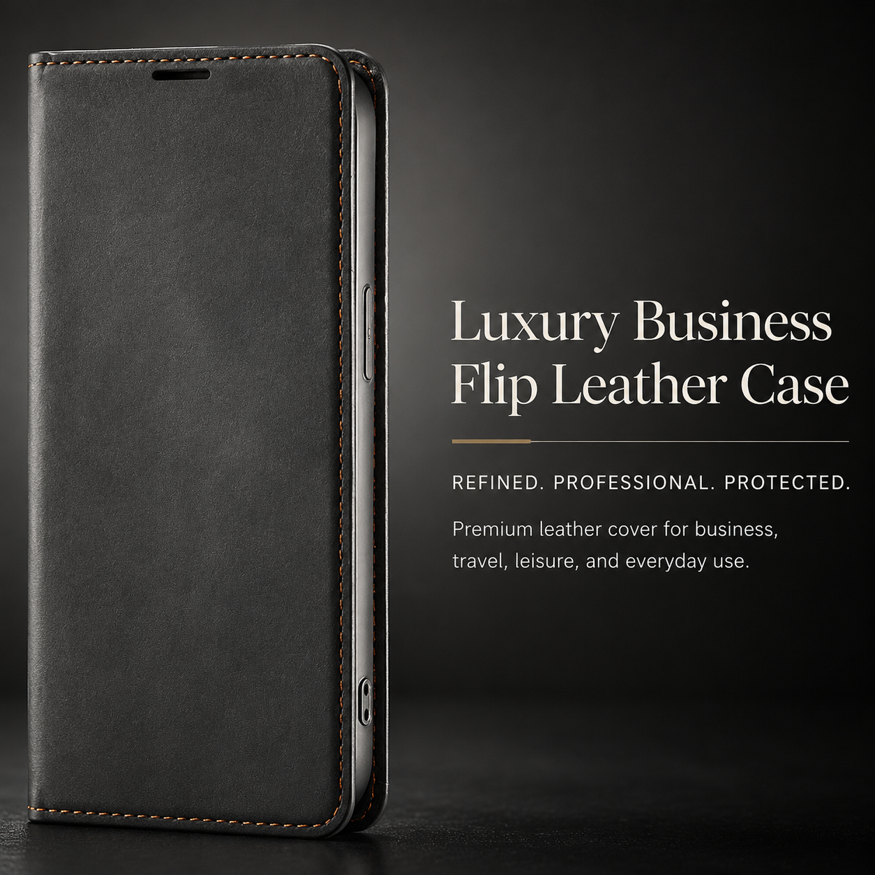 Premium iPhone Case MagSafe Compatible Wallet Flip Cover Card Holder Magnetic Closure Shockproof Camera Lens Protection Suede Leather Slim Full Coverage Cover