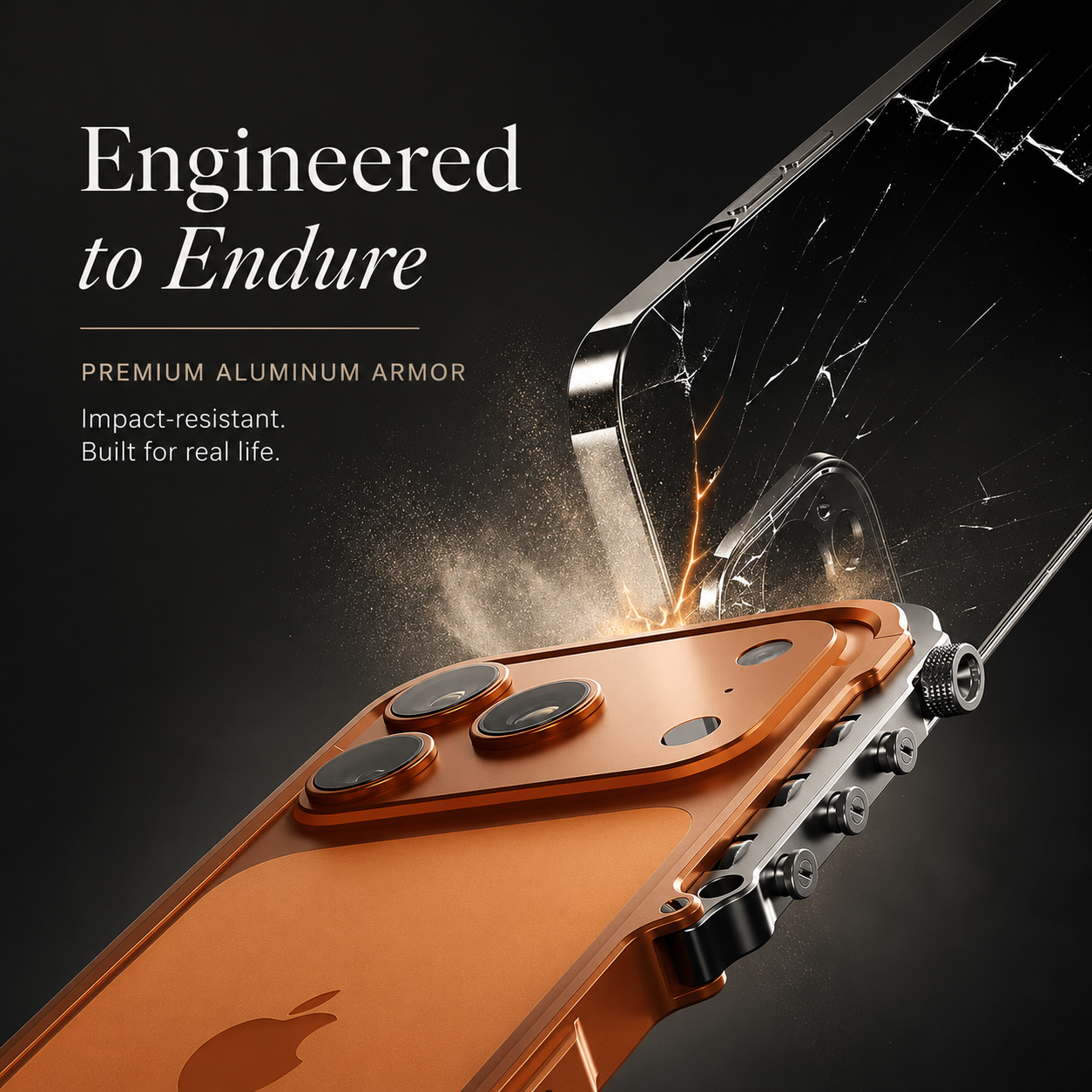 Premium iPhone Case MagSafe Compatible Magnetic Aluminum Bumper Frame Cover Shockproof Edge Protection Heat Dissipation Camera Lens Guard Slim Lightweight
