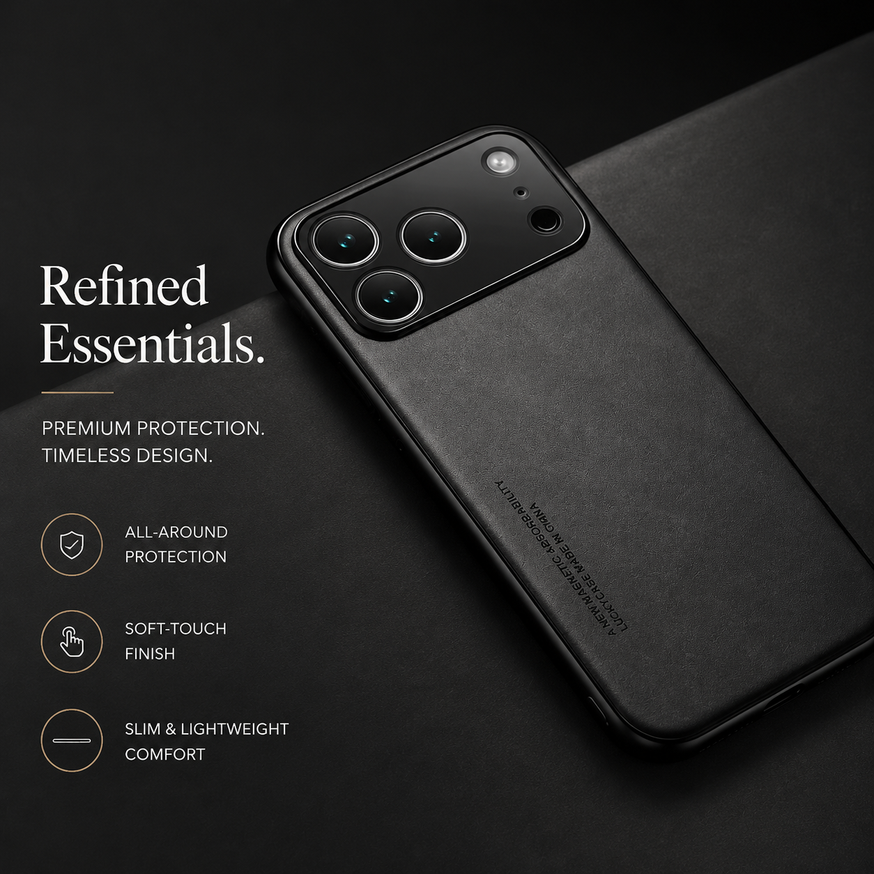 Premium iPhone Case Leather TPU Hybrid Magnetic Car Mount Compatible Protective Cover Shockproof Anti Scratch Full Coverage Wallet Style Design