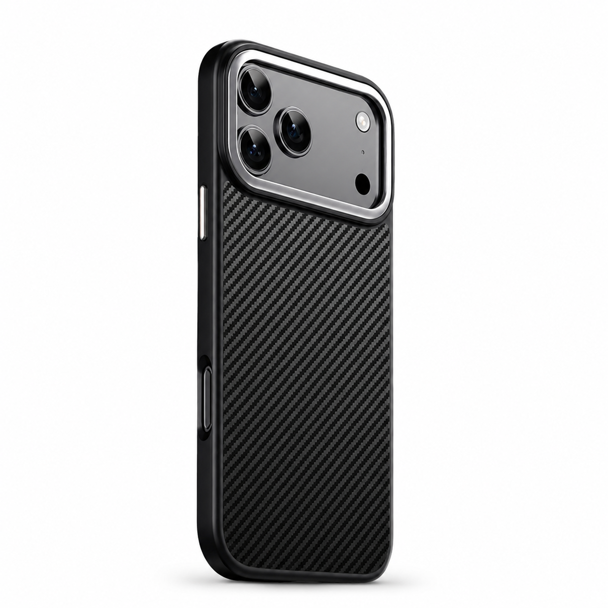 Premium iPhone Case MagSafe Compatible Kevlar Carbon Fiber Cover TPU PC Hybrid Magnetic Shockproof Protective Anti Fingerprint Slim Lightweight Design