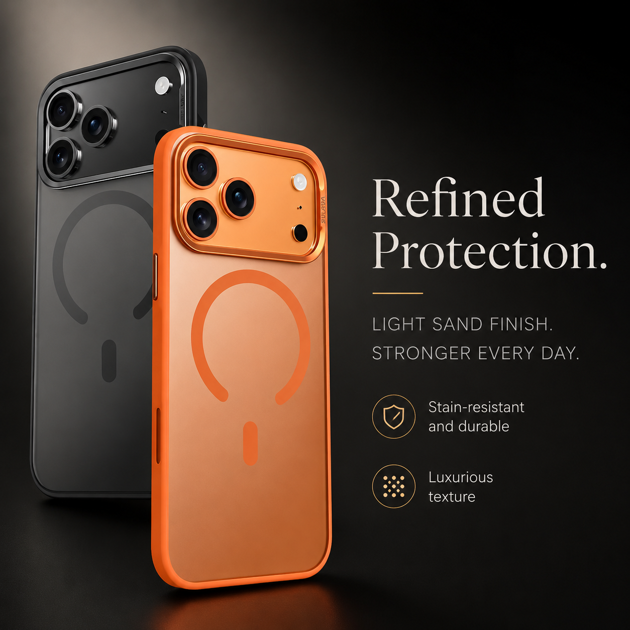 Premium iPhone Case MagSafe Compatible Matte Translucent Cover Alloy Camera Frame PC TPU Hybrid Shockproof Protective Cover Anti Scratch Slim