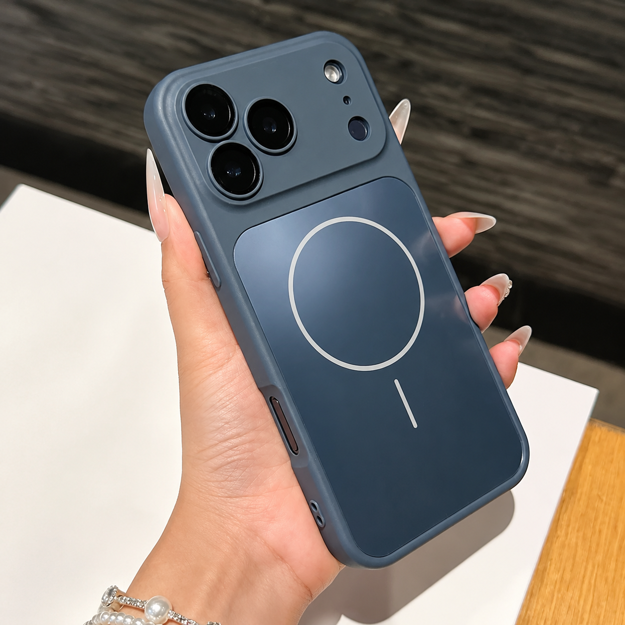 Premium iPhone Case MagSafe Compatible Magnetic Matte Protective Cover Shockproof PC Back Glass Camera Lens Guard Anti Fingerprint Slim Full Coverage Design