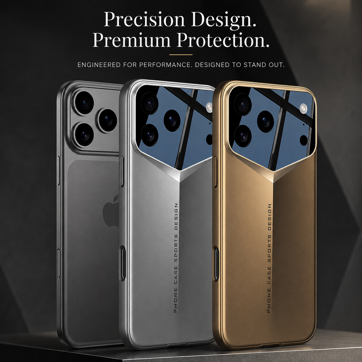 Premium iPhone Case Slim Matte Hard PC Cover Shockproof Anti Fingerprint Full Coverage Camera Lens Protection Lightweight Tough Protective Design