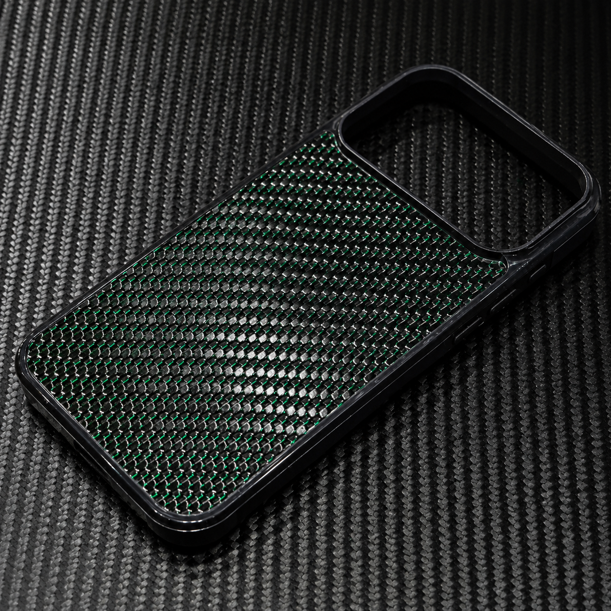 Premium iPhone Case MagSafe Compatible Woven Carbon Fiber Cover Dual Layer Shockproof Full Coverage Anti Scratch Lightweight Non Slip Design