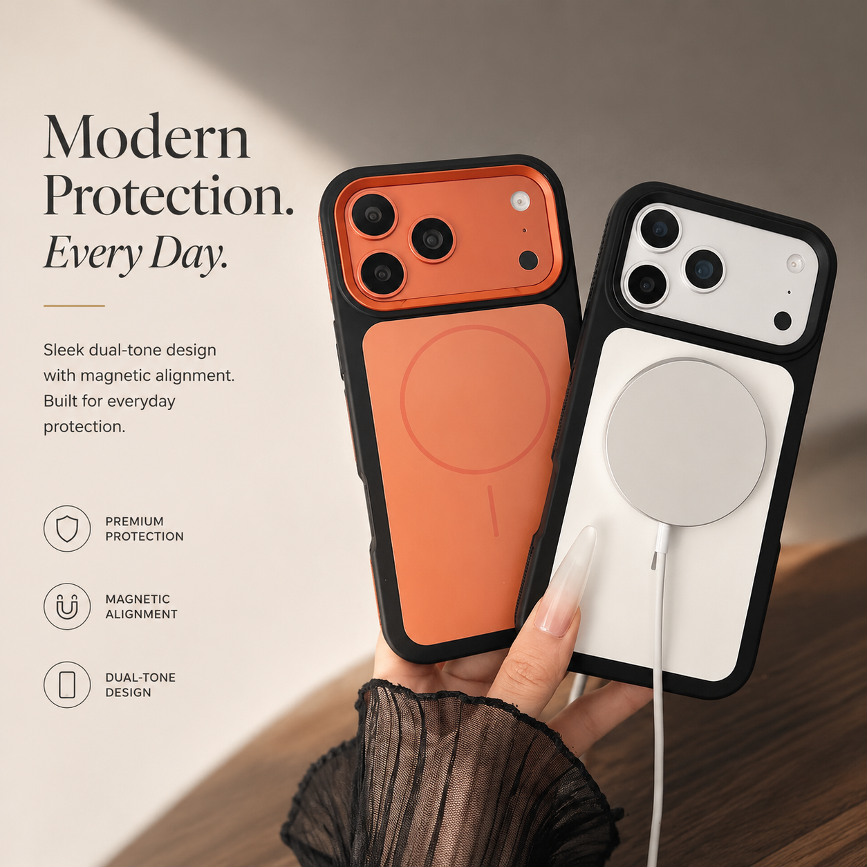 Premium iPhone Case MagSafe Compatible Magnetic Matte Frosted Shockproof Protective Cover PC TPU Armor Camera Lens Protection Slim Full Coverage