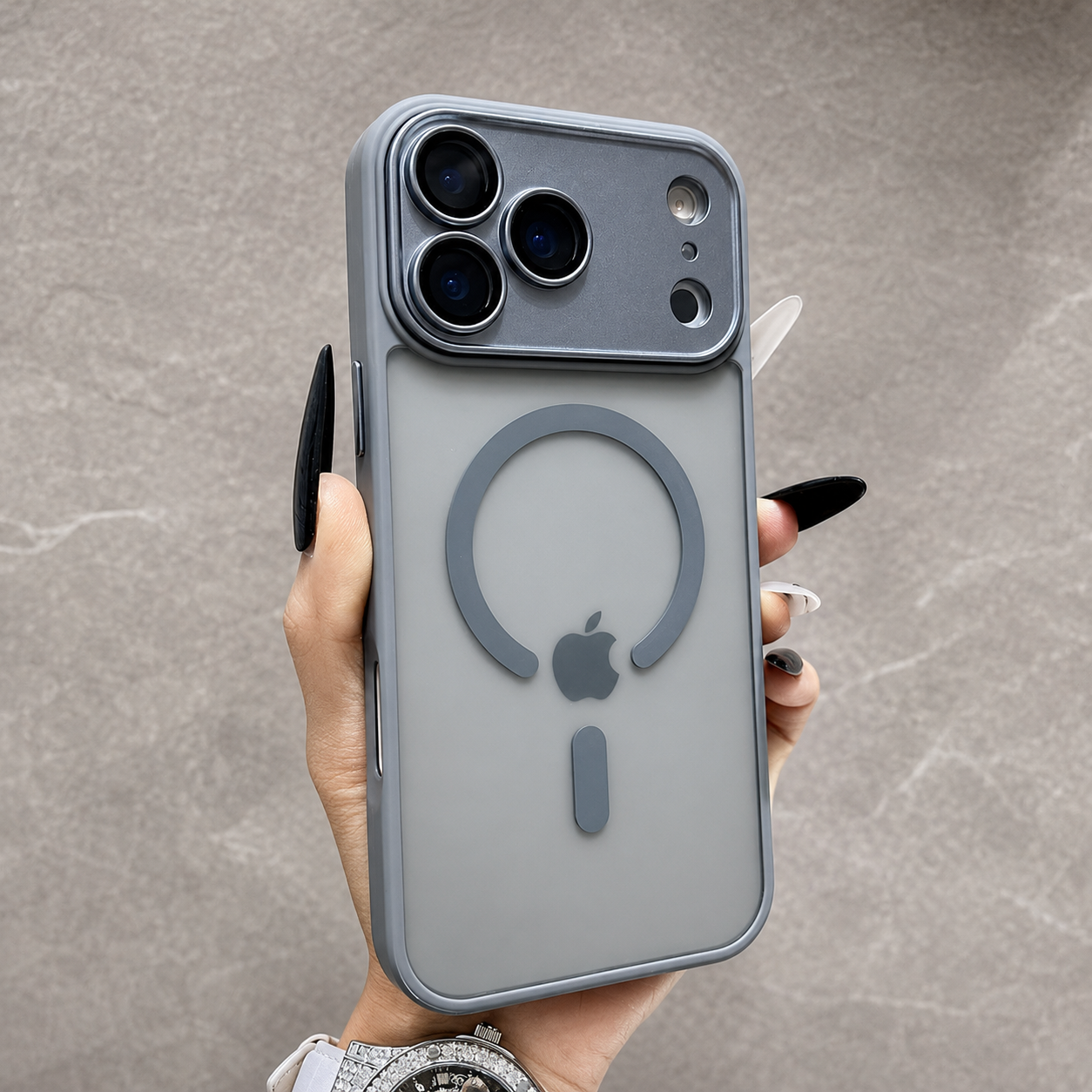 Premium iPhone Case MagSafe Compatible Matte Translucent Cover Magnetic PC TPU Hybrid Shockproof Anti Fingerprint Protective Slim Case