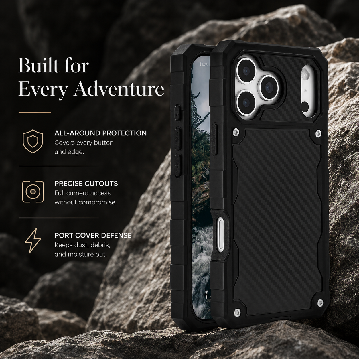 Premium iPhone Case MagSafe Compatible Rugged Heavy Duty Shockproof Protective Cover Anti Slip Grip Drop Protection Slim Durable Magnetic Design