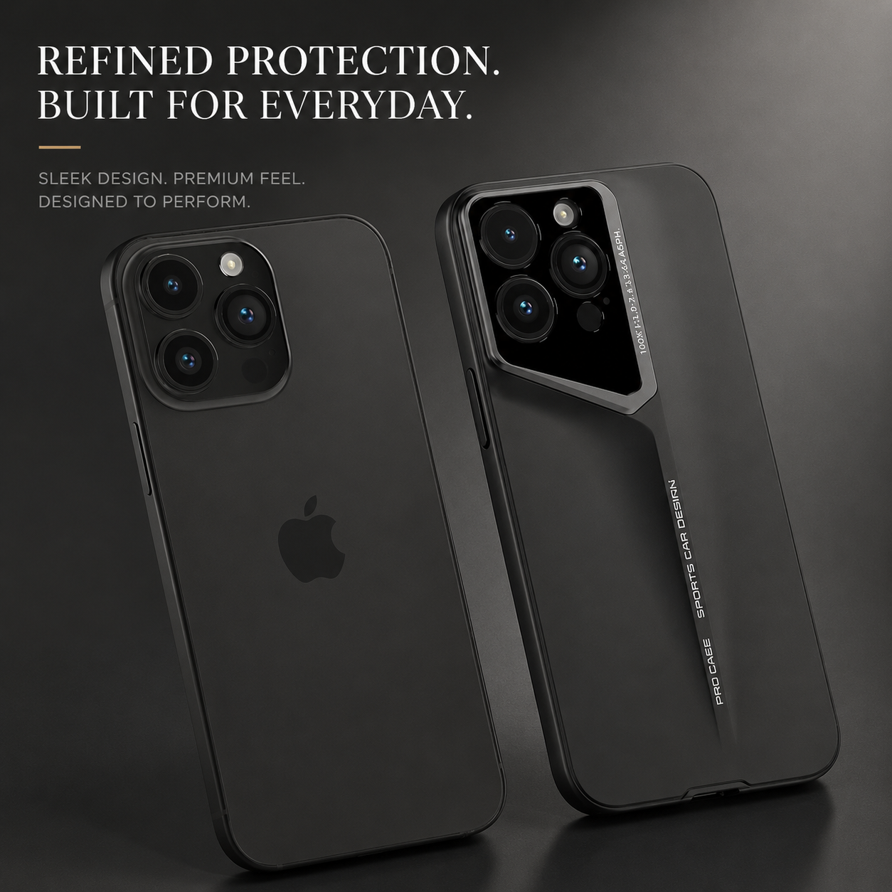Premium iPhone Case Ultra Thin Titanium Style Cover Shockproof Camera Lens Protection Lightweight Non Slip Full Coverage Anti Scratch Slim Design