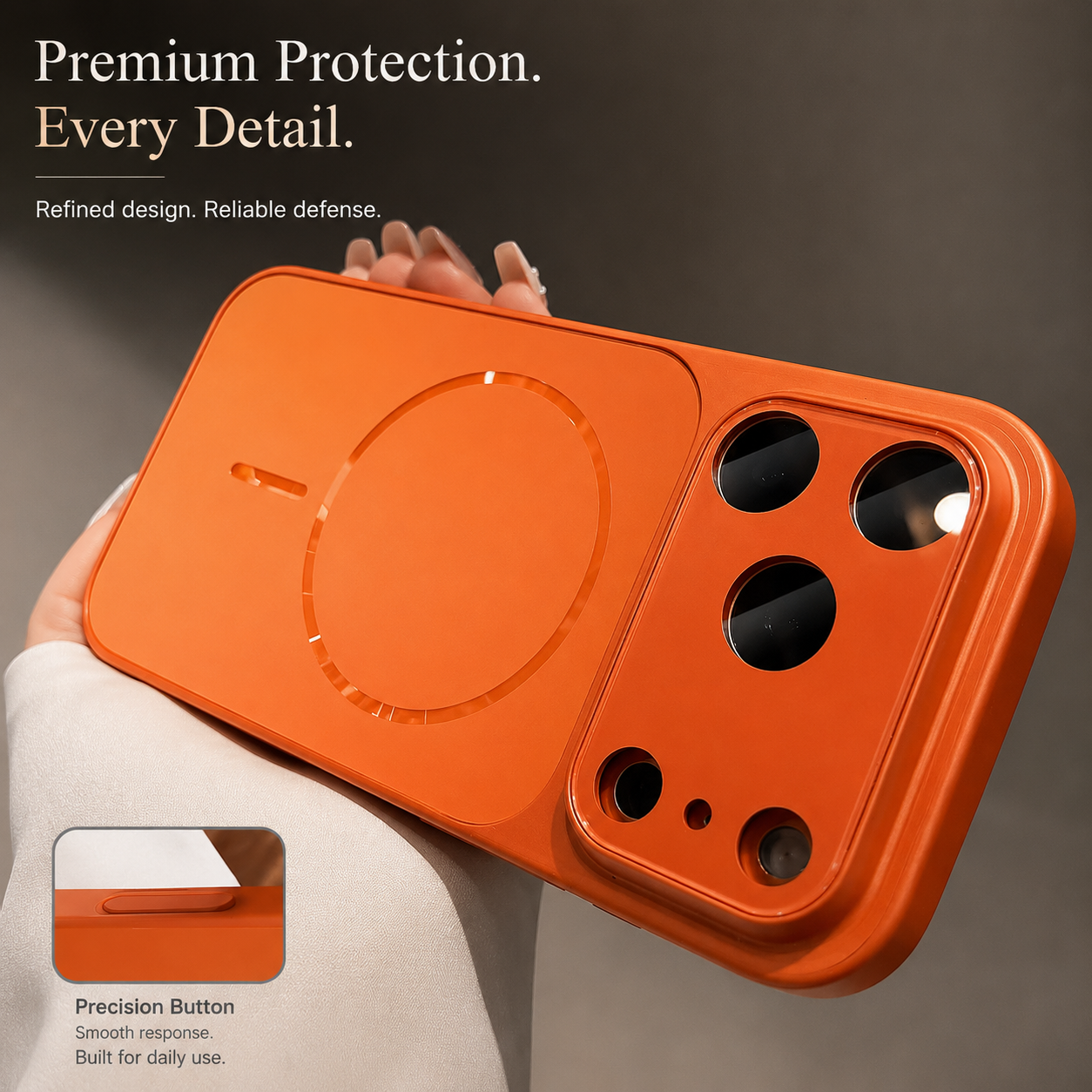 Premium iPhone Case MagSafe Compatible Magnetic Matte Protective Cover Shockproof PC Back Glass Camera Lens Guard Anti Fingerprint Slim Full Coverage Design