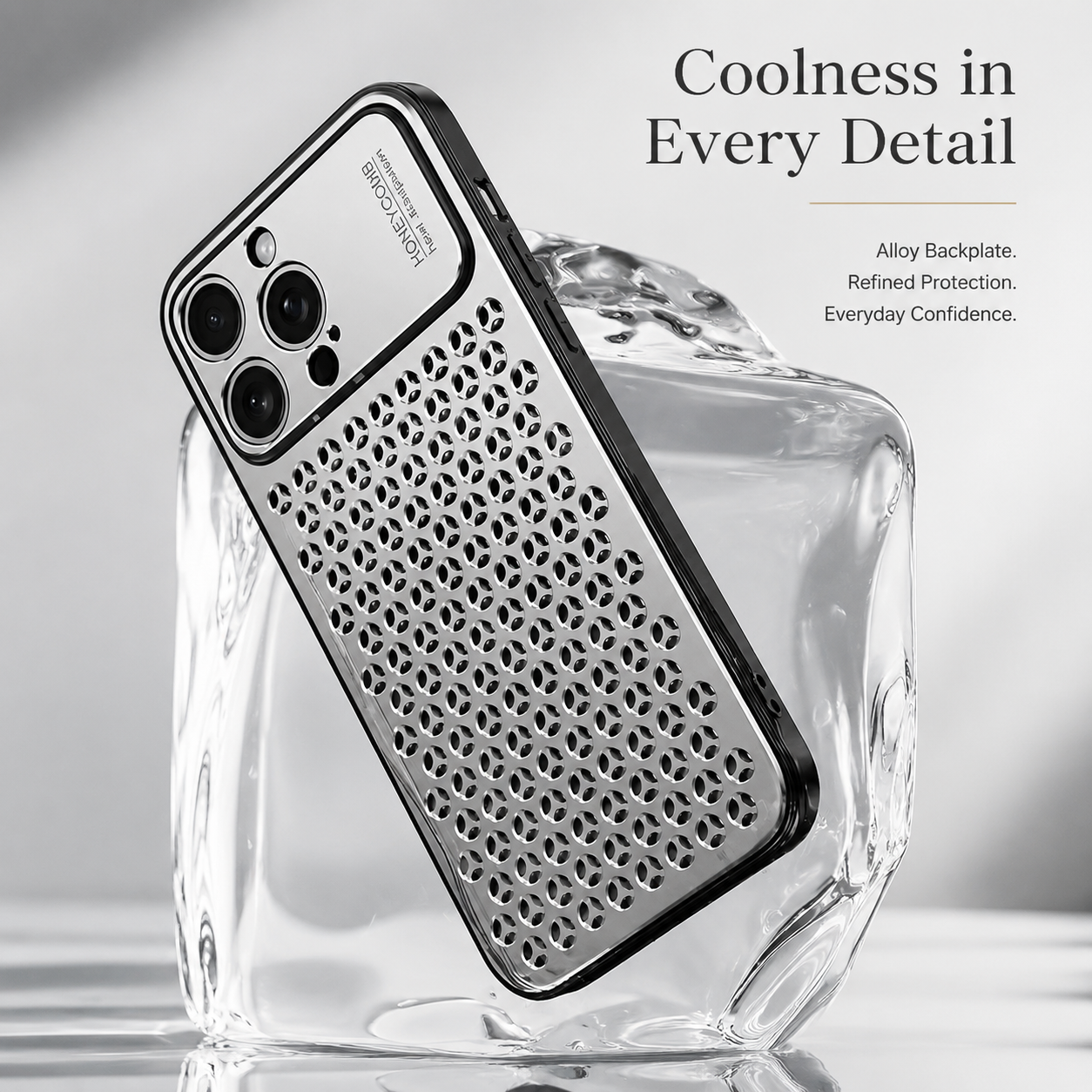 Premium iPhone Case Aluminum Alloy Protective Cover Breathable Metal Frame Shockproof Anti Fingerprint Scratch Resistant Slim Lightweight Design