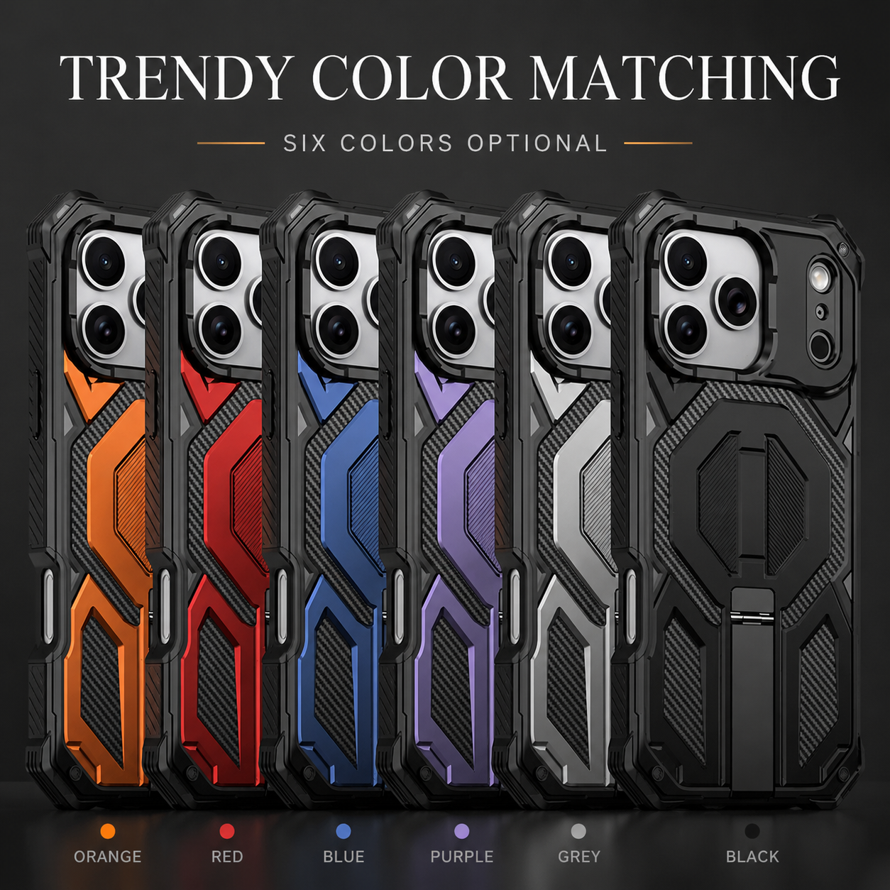 Premium Magnetic Military Grade iPhone Case Dual Layer Shockproof Heavy Duty Protective Cover MagSafe Compatible Anti Scratch Full Coverage Slim Armor Case