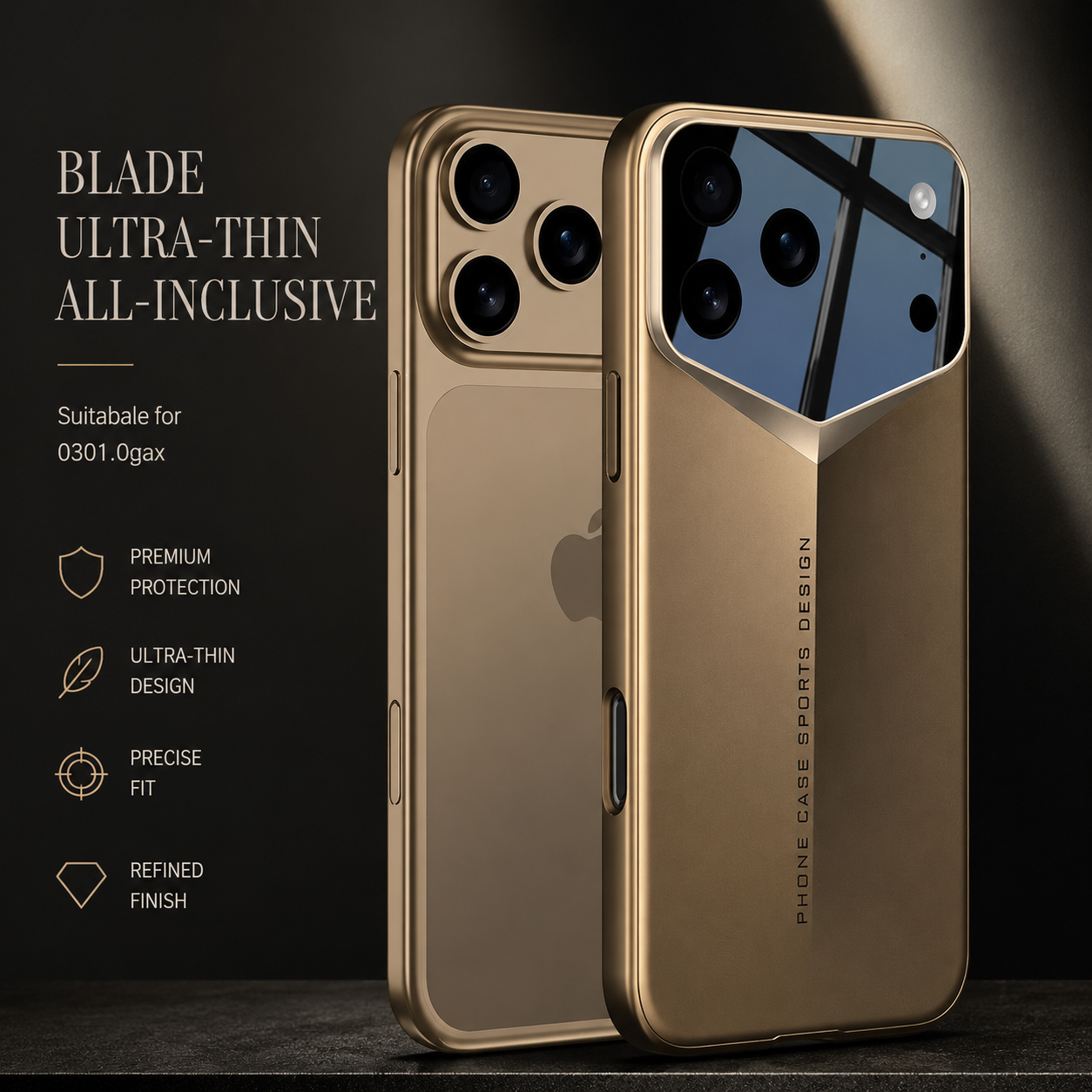 Premium iPhone Case Slim Matte Hard PC Cover Shockproof Anti Fingerprint Full Coverage Camera Lens Protection Lightweight Tough Protective Design