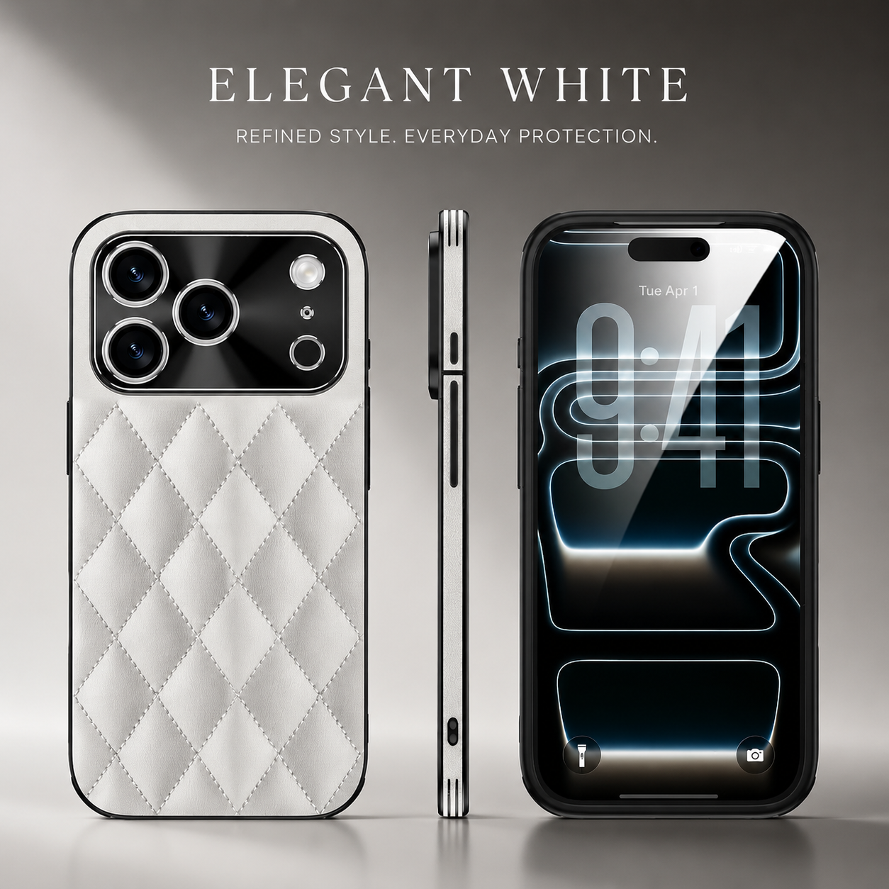 Premium iPhone Case MagSafe Compatible PU Leather Protective Cover Shockproof Camera Lens Protection Anti Scratch Non Slip Slim Full Coverage