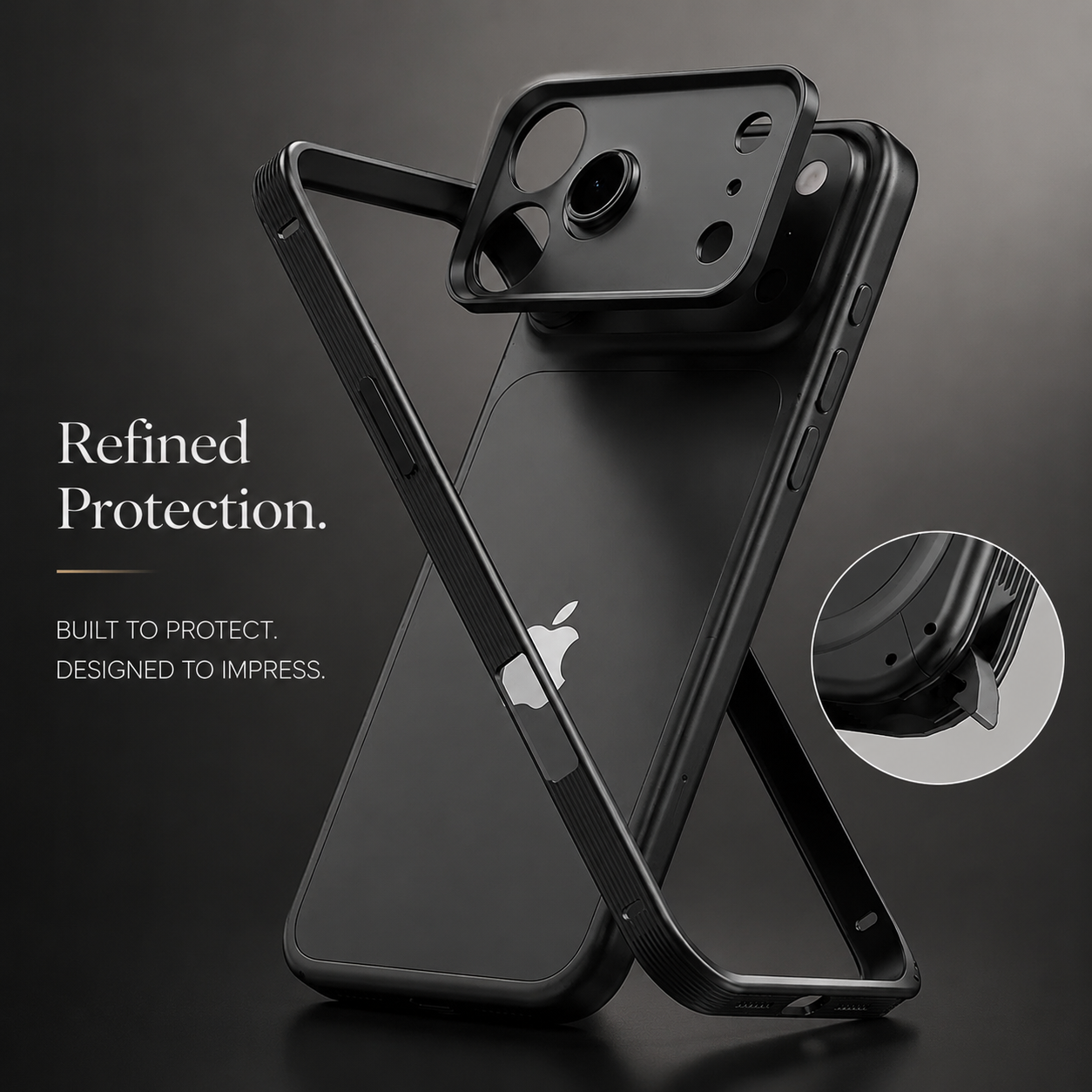 Premium iPhone Case MagSafe Compatible Magnetic Metal Frame Cover Heat Dissipation Design Shockproof Protective Camera Lens Guard Anti Slip Grip Slim Structure