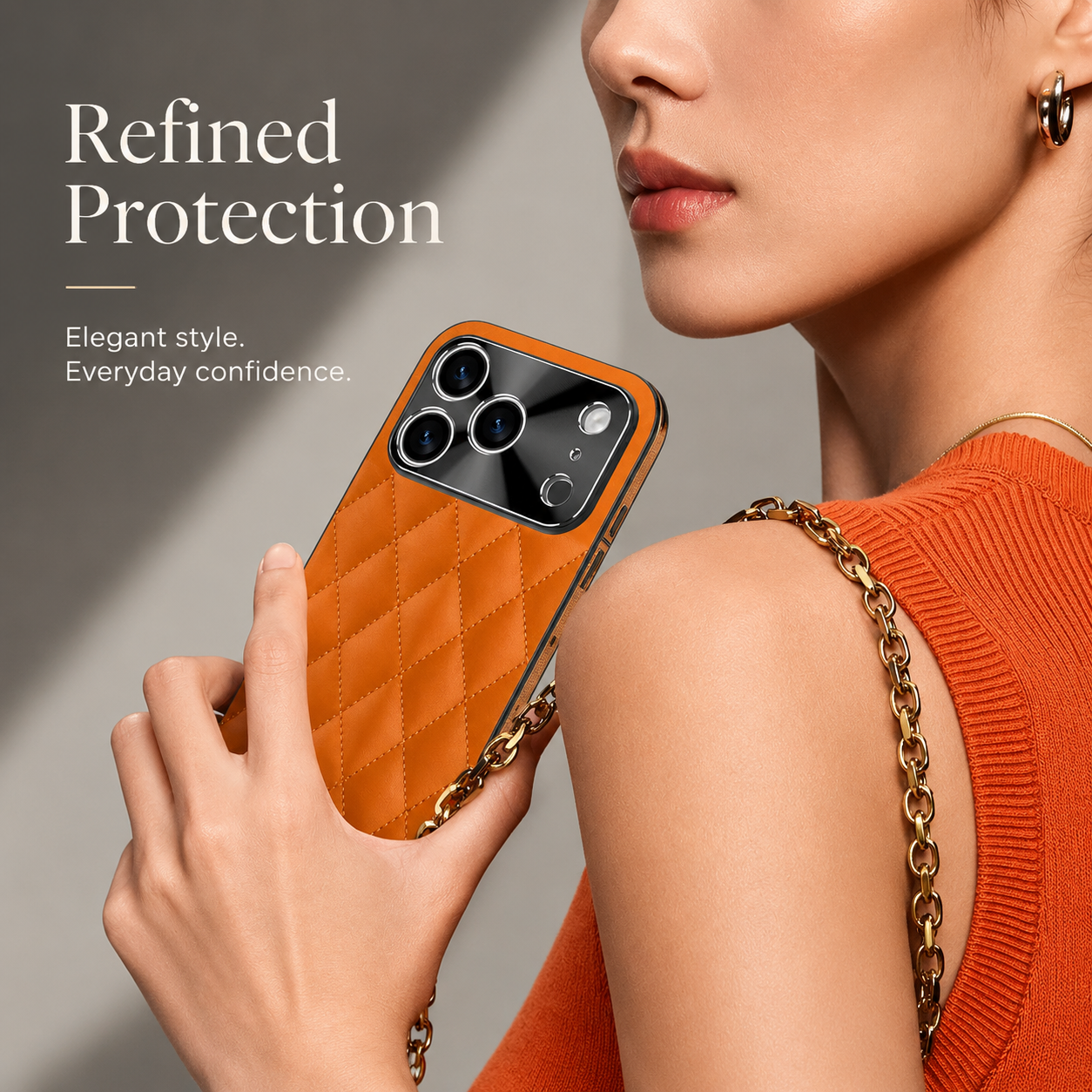 Premium iPhone Case MagSafe Compatible PU Leather Protective Cover Shockproof Camera Lens Protection Anti Scratch Non Slip Slim Full Coverage