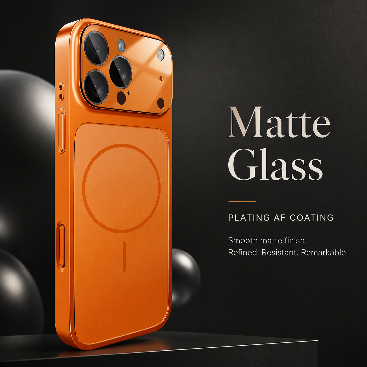 Premium iPhone Case MagSafe Compatible Magnetic Nano Matte Glass Back Cover Shockproof Armor Frame Camera Lens Protection Ultra Thin Full Coverage