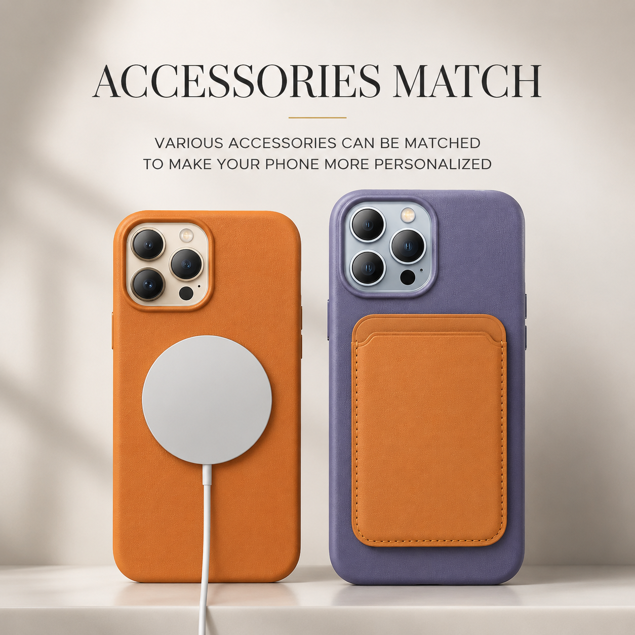 Premium iPhone Case MagSafe Compatible Leather Cover Magnetic Back Shockproof Protective Cover Anti Scratch Slim Half Wrapped Design