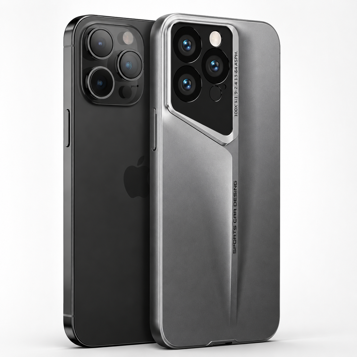 Premium iPhone Case Ultra Thin Protective Cover Titanium Style Shockproof Camera Lens Protection Anti Scratch Lightweight Anti Slip Slim Full Coverage