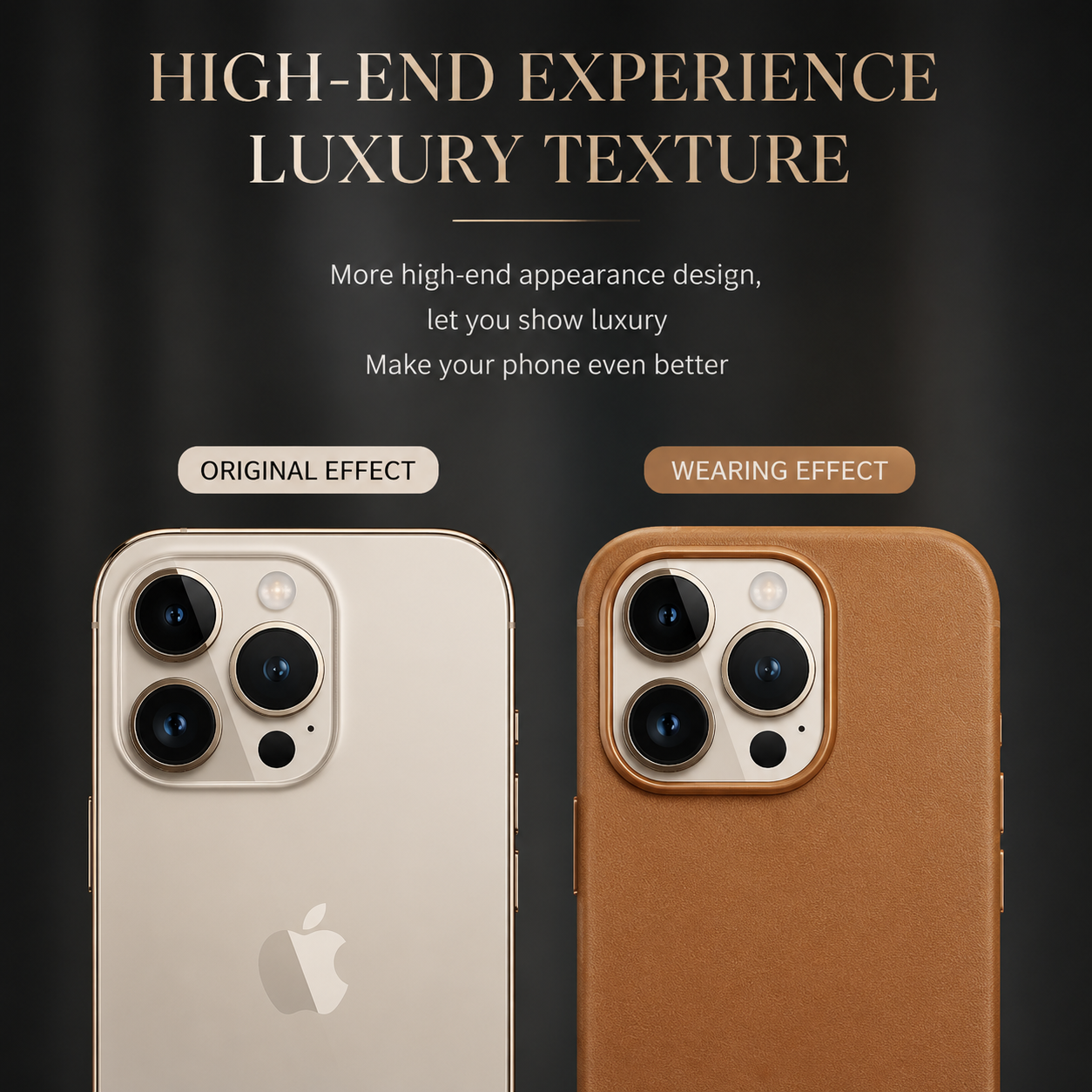Premium iPhone Case MagSafe Compatible Leather Cover Magnetic Back Shockproof Protective Cover Anti Scratch Slim Half Wrapped Design