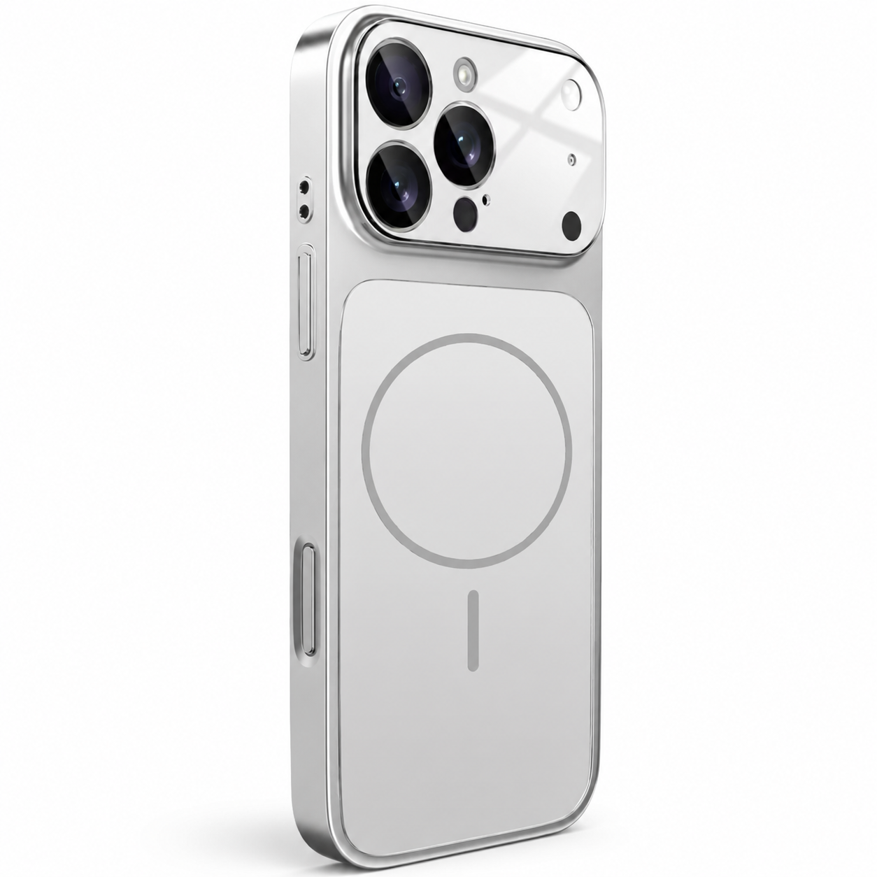 Premium iPhone Case MagSafe Compatible Magnetic Nano Matte Glass Back Cover Shockproof Armor Frame Camera Lens Protection Ultra Thin Full Coverage