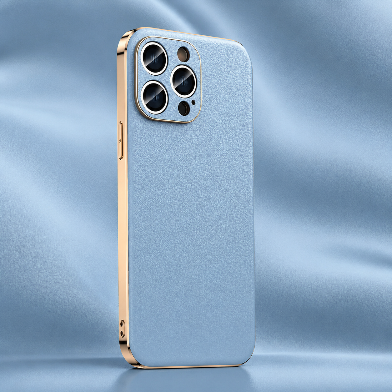 Premium iPhone Case Genuine Cowhide Leather Protective Cover MagSafe Compatible Camera Lens Protection Shockproof Plating Frame Slim Full Coverage