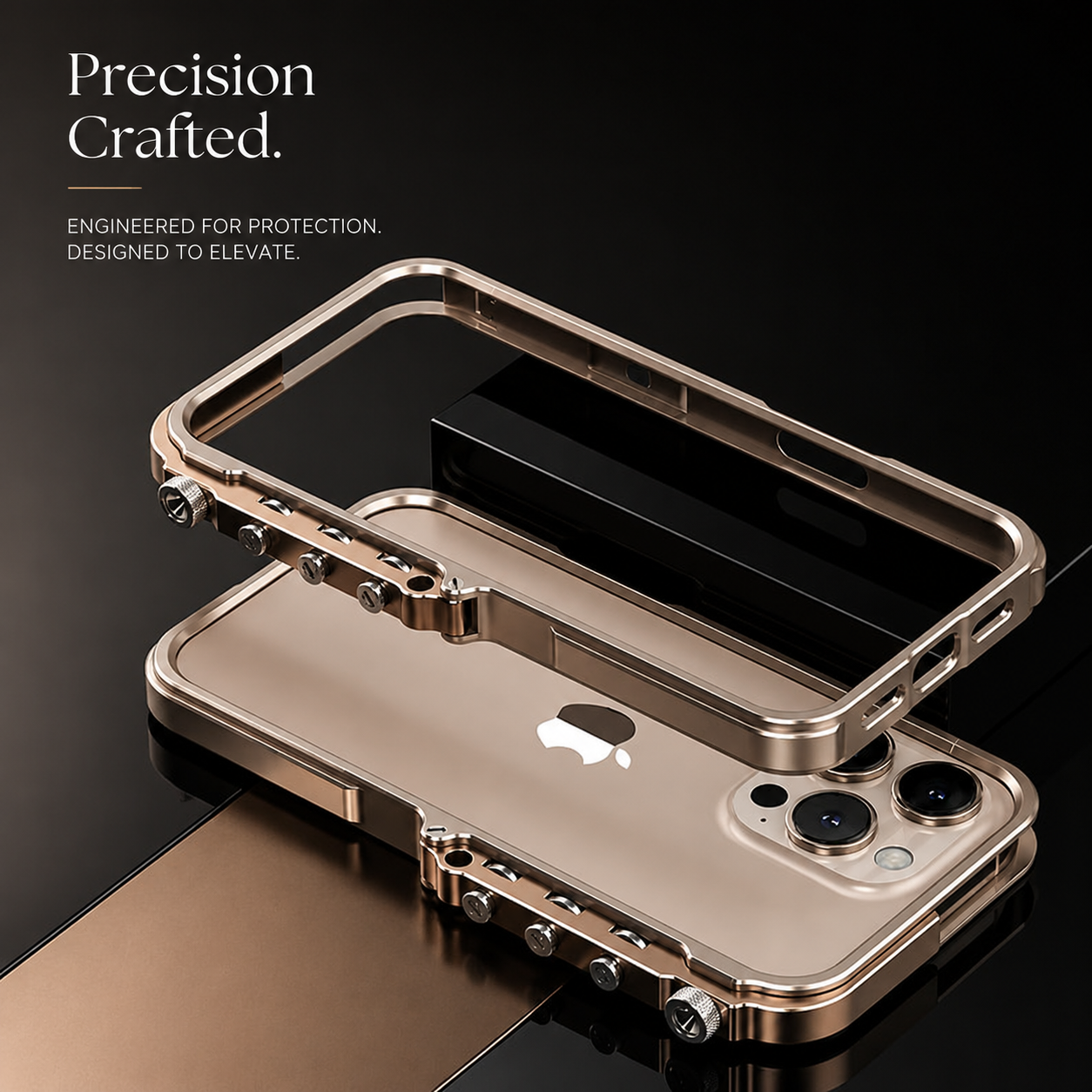 Premium iPhone Case Magnetic Aluminum Alloy Cyberpunk Bumper Heat Dissipation Shockproof Non Slip Lightweight Full Coverage Protective Design
