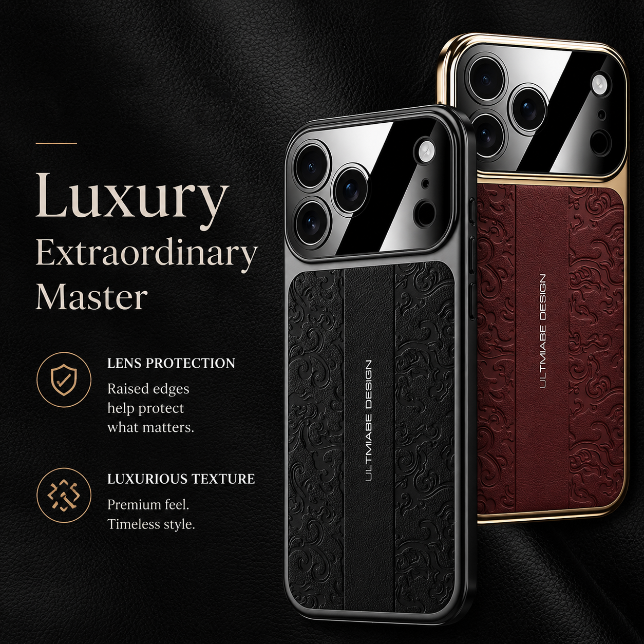 Premium iPhone Case Leather Electroplated Soft TPU Magnetic Shockproof Protective Cover Luxury Slim Half Wrapped Full Coverage Design Anti Scratch Case