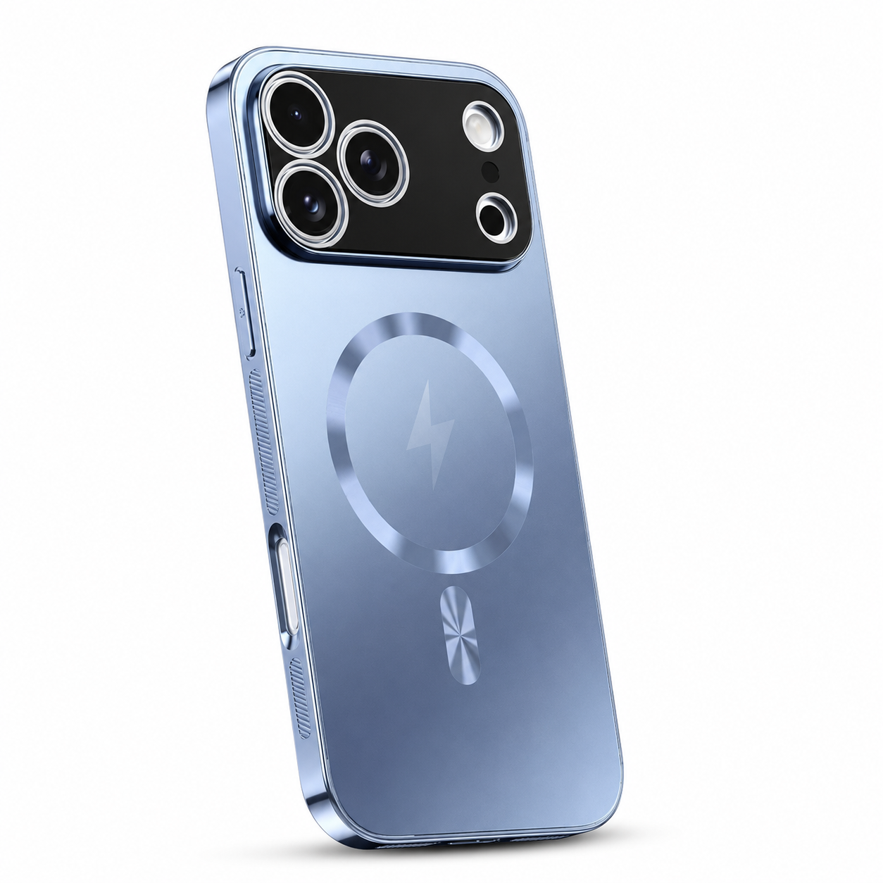 Premium iPhone Case MagSafe Compatible Magnetic Aluminum Frame Electroplated Matte Shockproof Protective Cover Camera Lens Protection Slim Full Coverage