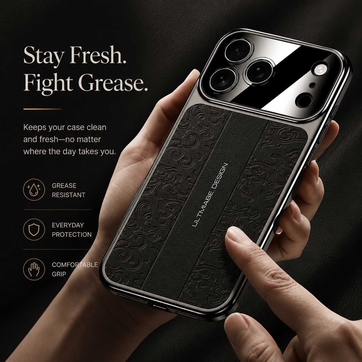 Premium iPhone Case Leather Electroplated Soft TPU Magnetic Shockproof Protective Cover Luxury Slim Half Wrapped Full Coverage Design Anti Scratch Case
