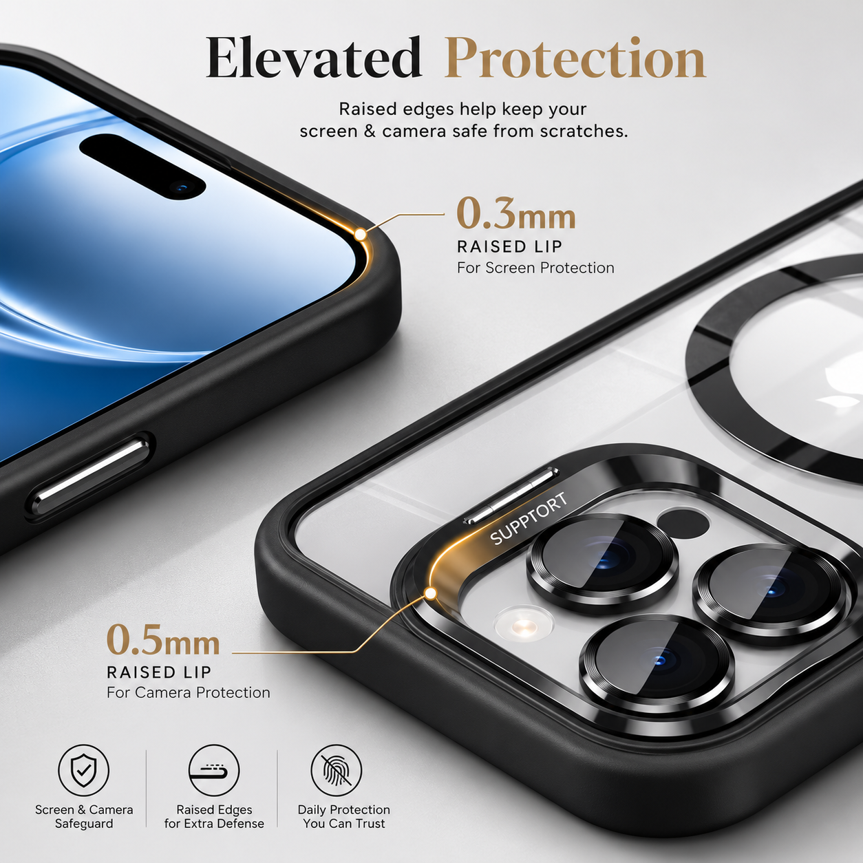 Premium iPhone Case MagSafe Compatible Shockproof Bumper Protective Cover Full Body Protection Camera Lens Guard Magnetic Slim Durable Design