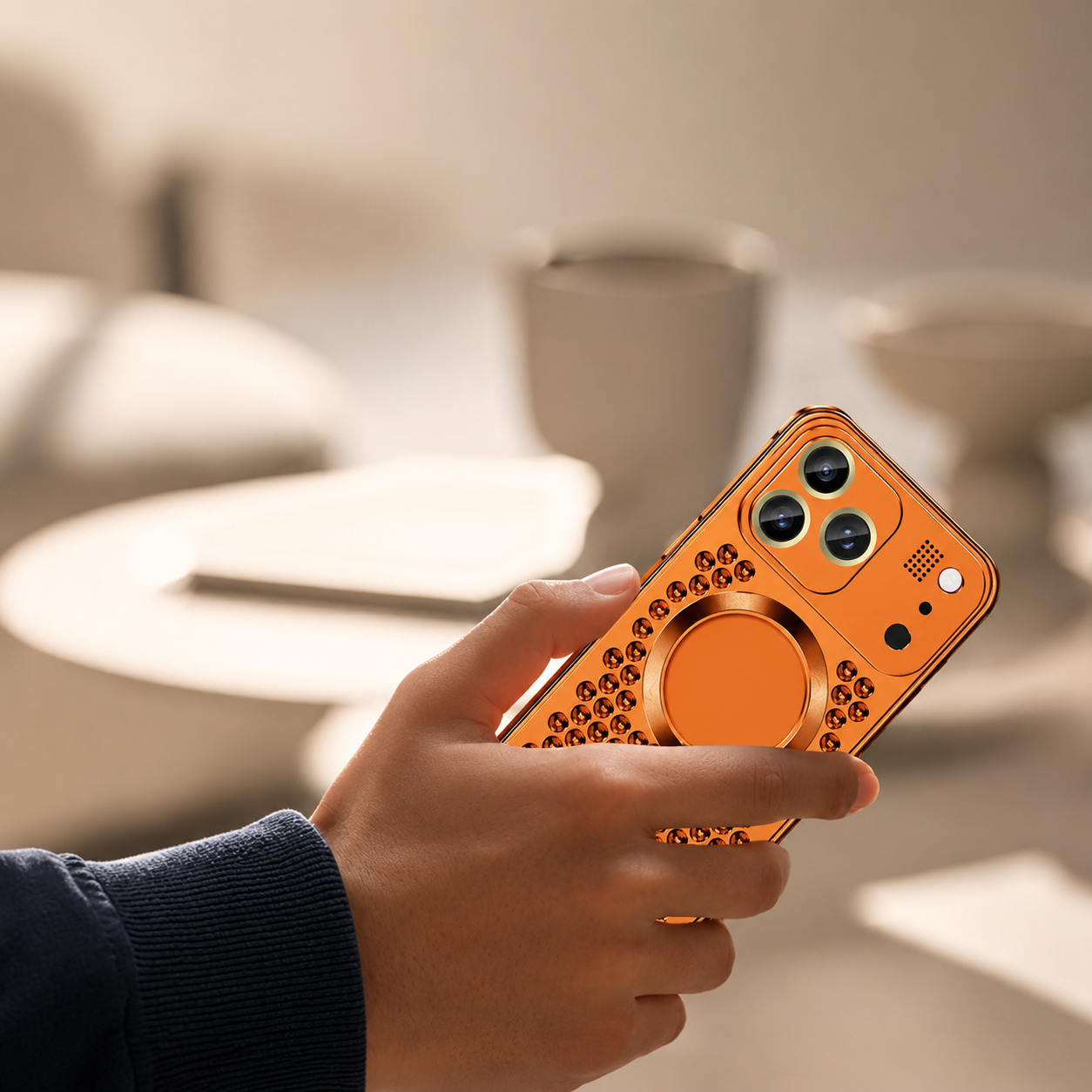 Premium iPhone Case Magnetic Aluminum Alloy Frame Shockproof Protective Cover Heat Dissipation Camera Lens Guard Slim Metal Design Full Coverage