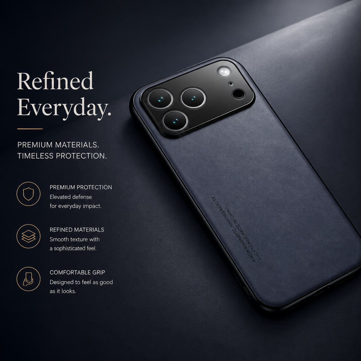 Premium iPhone Case Leather TPU Hybrid Magnetic Car Mount Compatible Protective Cover Shockproof Anti Scratch Full Coverage Wallet Style Design